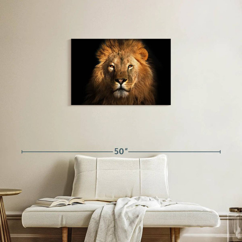 Brampt Fierce Lion Head, 20" H x 30" W