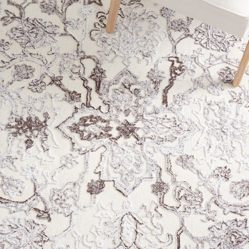 Trace Hand Tufted Performance Oriental Rug, Square 6'
