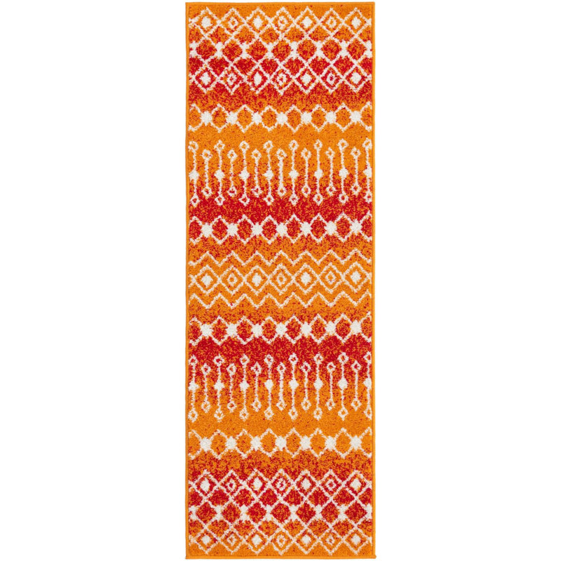 Abstract Indoor Rug, Runner 2' x 6'