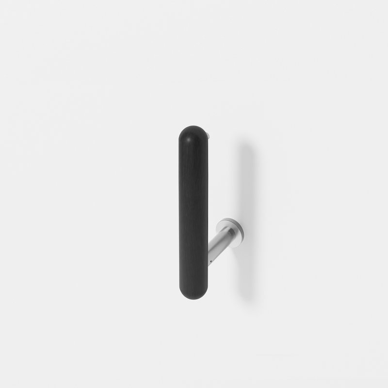 Estell Wall Mounted Toilet Paper Holder, Dark Oak