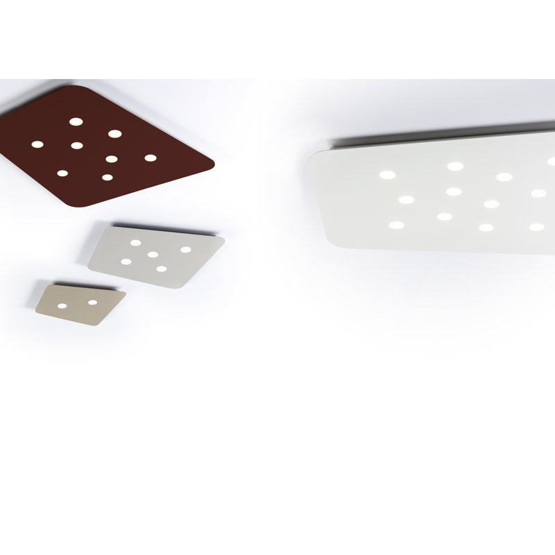 Fuorisquadra 14 - Light LED Square/Rectangle Pendant, Grey