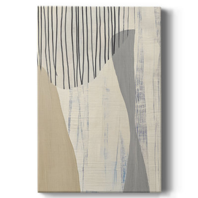 Toile tendue avec châssis abstrait XLIX - prête à être accrochée