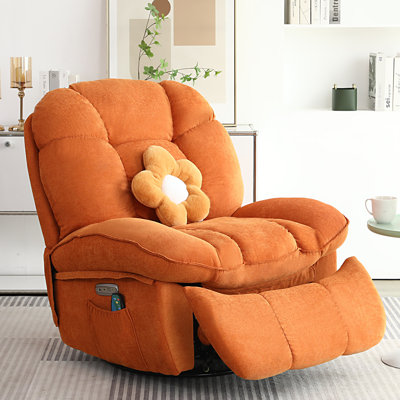 Swivel Zero Gravity Recliner Chair With Massage & Heat – Oversized Swivel Rocker Chair For Adults (set Of 2)