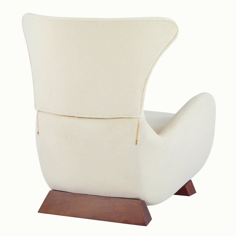 Chaise d'appoint moderne en polyester beige avec espace pour animaux de compagnie / rangement - capacité de 330 lb, chaise longue de salon, conception élégante et durable
