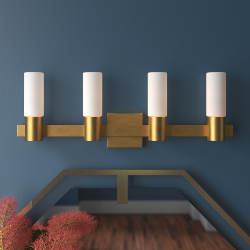 Tremper 4 Light Frosted Dimmable Vanity Light