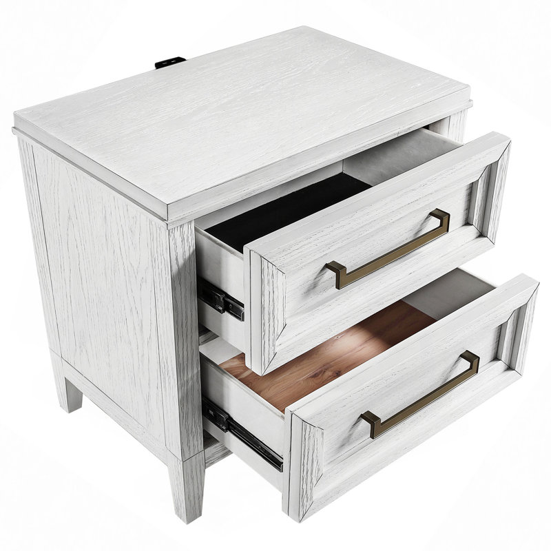 Avril 2-Drawer Nightstand Bedside Table