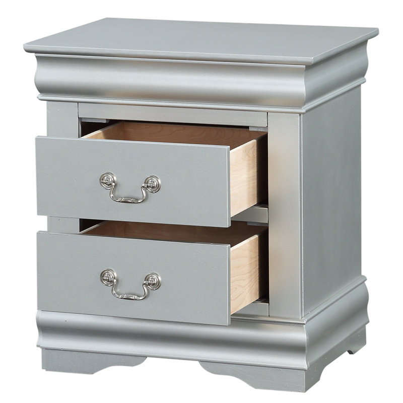 Table de chevet 2 tiroirs Engstrom, Platine