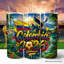 Gobelet 20 oz de la Coupe du monde de soccer de la Colombie avec couvercle et paille en acier inoxydable
