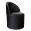 Chaise de bureau pivotante rembourrée en similicuir avec roulettes cachées-133274391