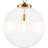 1-light Ribbed Glass Single Pendant-1277257772