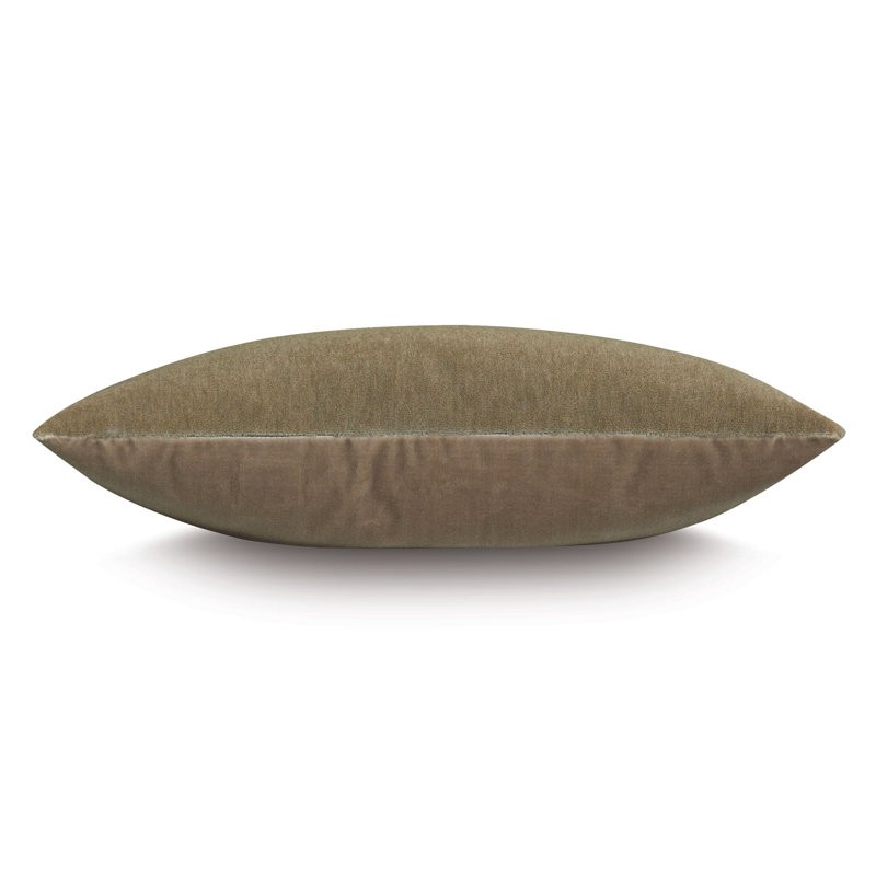 Brahms Alpaca Decorative Pillow In Merlot, Rectangle 13"H x 22"W, Khaki