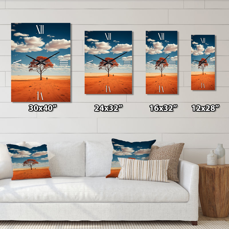 Horloge murale Australie, H 28 po x l 12 po x P 1 po