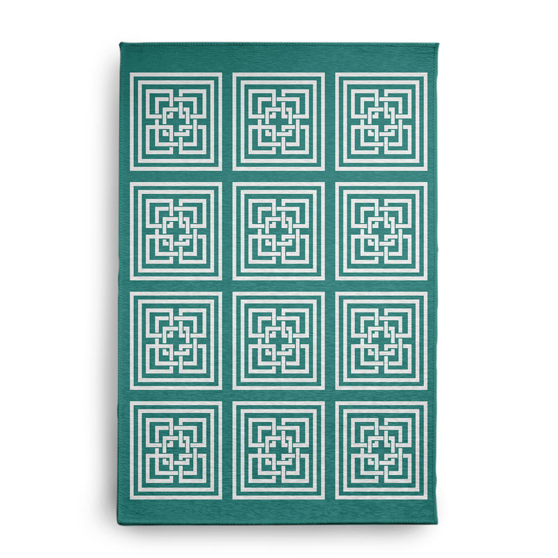 Chenille Geometric Indoor Rug, Rectangle 2' x 3'