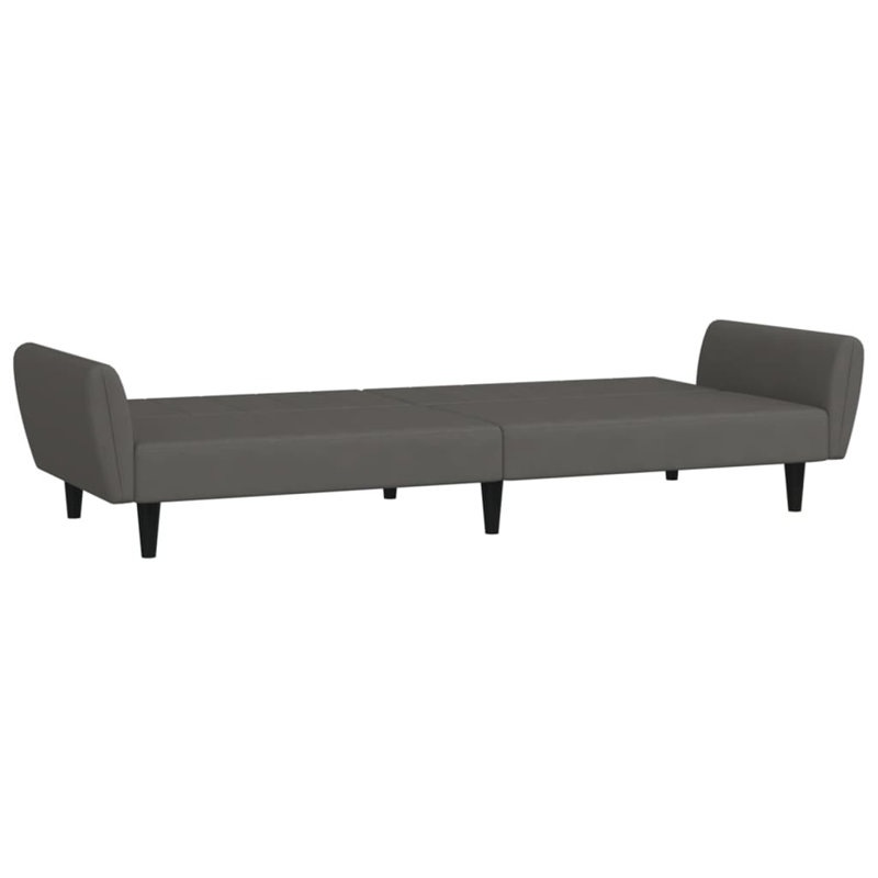 86.6'' Velvet Sofa, Dark Gray Velvet