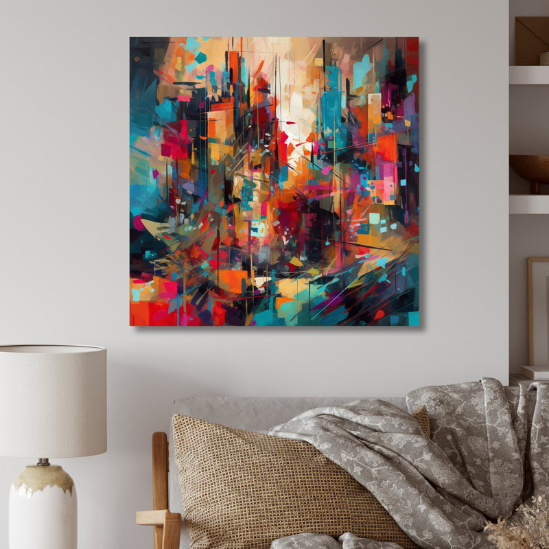 " Exploring Abstracted Tranquility II ", 36" H x 36" W x 1" D