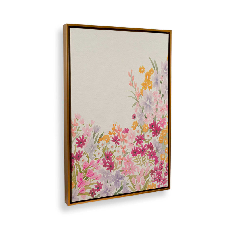 «Garden Spray II» par Grace Popp, reproduction d'art sur toile, H 18 po x l 12 po, Blanc