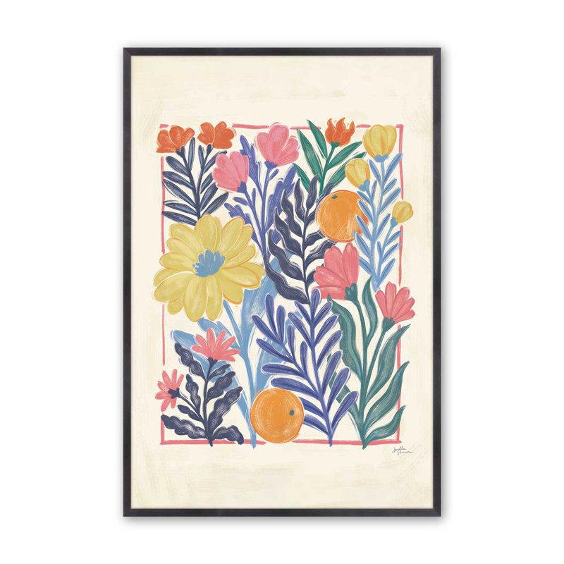 «Tropical Floral Delight II», H 15,25 po x l 12,25 po, Zinc patiné
