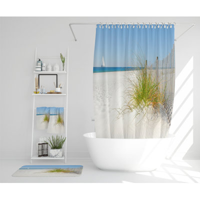 Natasia Polyester Shower Curtain Set