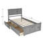 Lit plateforme simple avec rangement Duluth