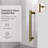 UKS04 61 to 65 in. x 80 in. H Frameless Single Sliding Shower Door with U-Chanel and 3/8 in. (10mm) Clear Glass in Satin Brass-125096510-125096523