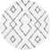 Sofie Modern Shag Performance White Rug