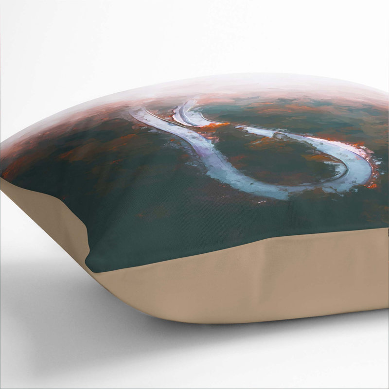 Square Throw Cushion, 40cm H x 40cm W x 15cm D, Stone