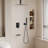 3-Function High-Pressure Rainfall Shower System, Tub Faucet Set