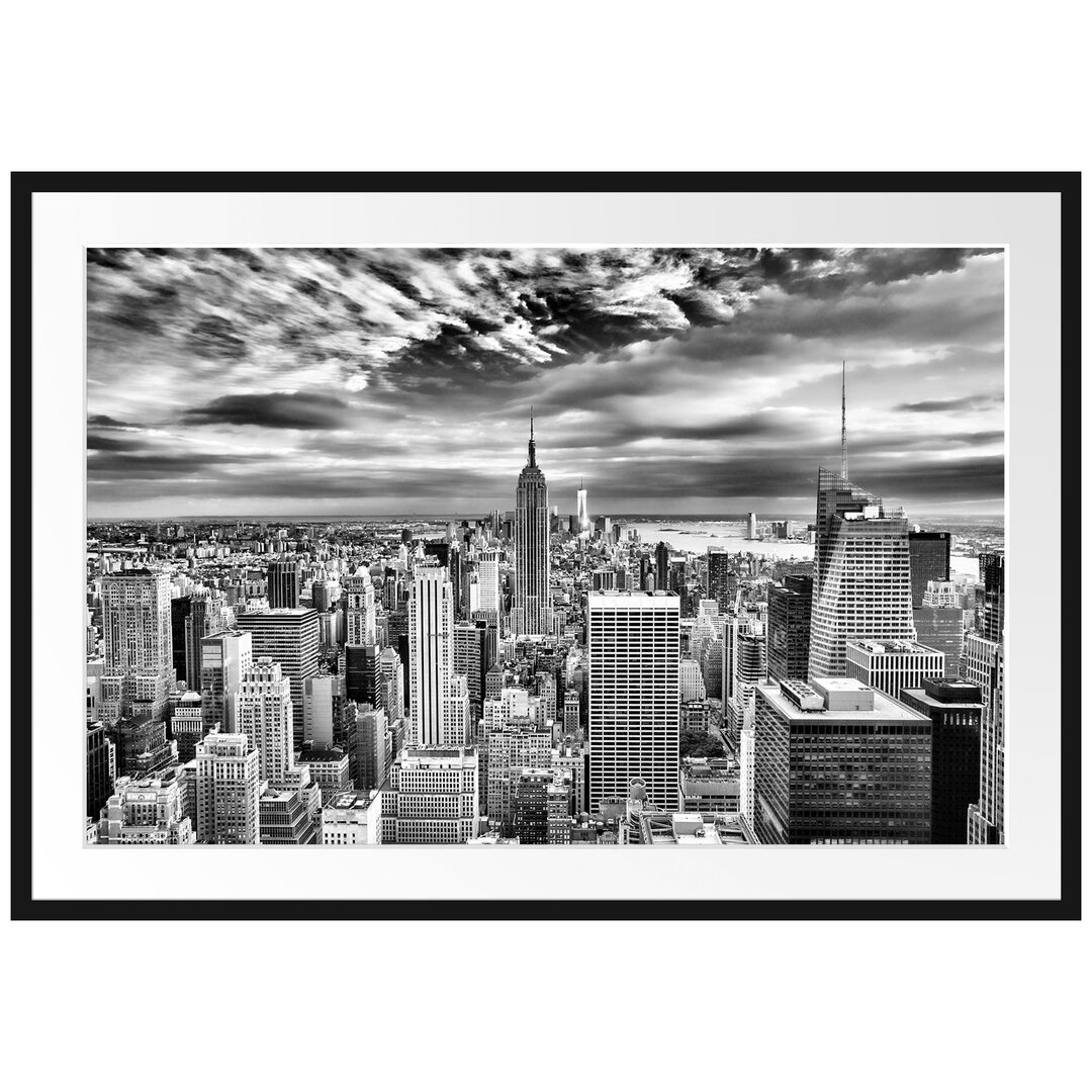 Gerahmtes Poster Skyline New York