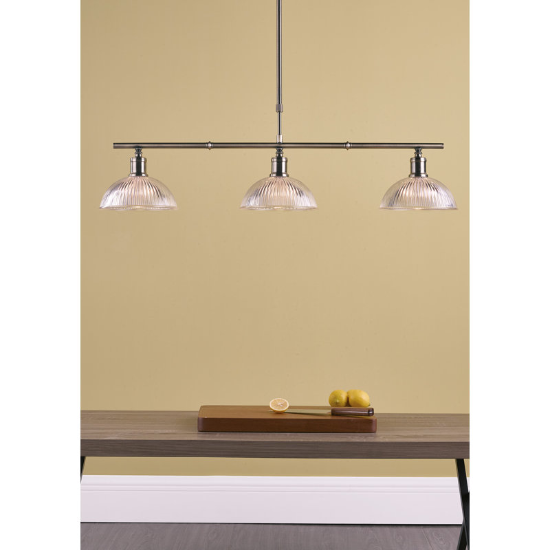Abrahamson 3 - Light Antique Brass Kitchen Island Pendant