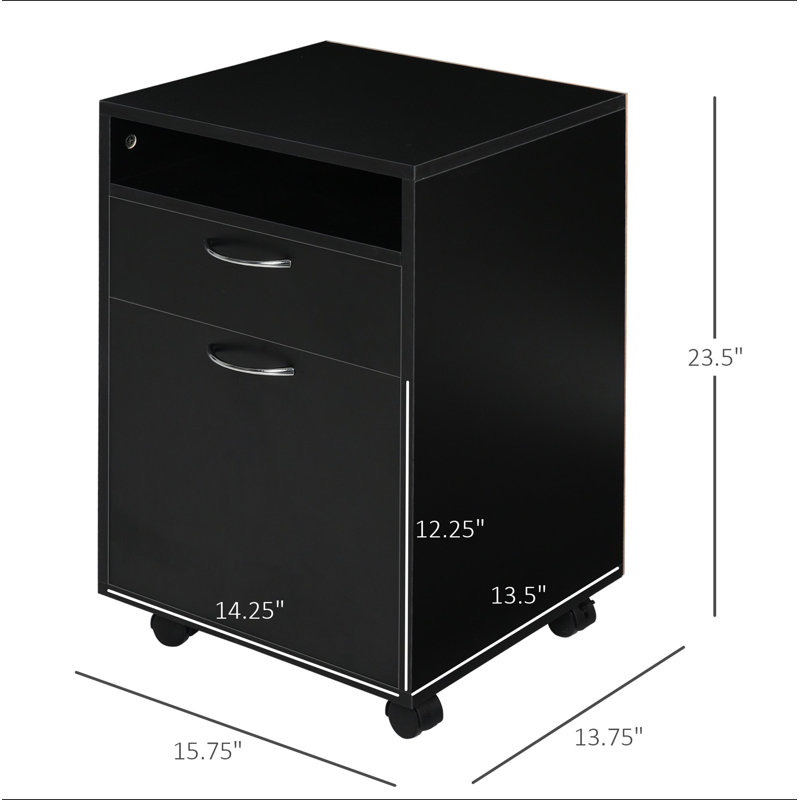 Organisateur de rangement mobile, Black