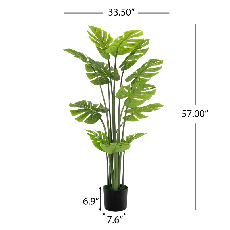 57 po plante artificielle Monstera Deliciosa
