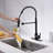 Prime Collection High-Arc Single Handle Kitchen/Bar Faucet with 2-Function Pull-Down Spring Spout Sprayer - Matte Black-113037018