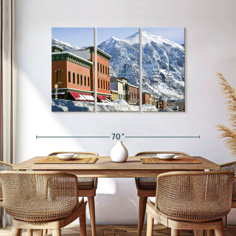 Village d'hiver Rureau Telluride, H 36 po x l 57 po