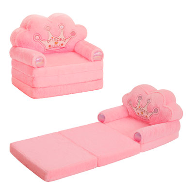 QIUODO Princess Style Kids Flip Chair