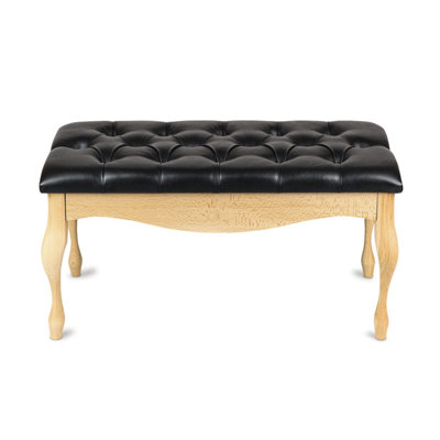 Faux Leather Upholstered Bench