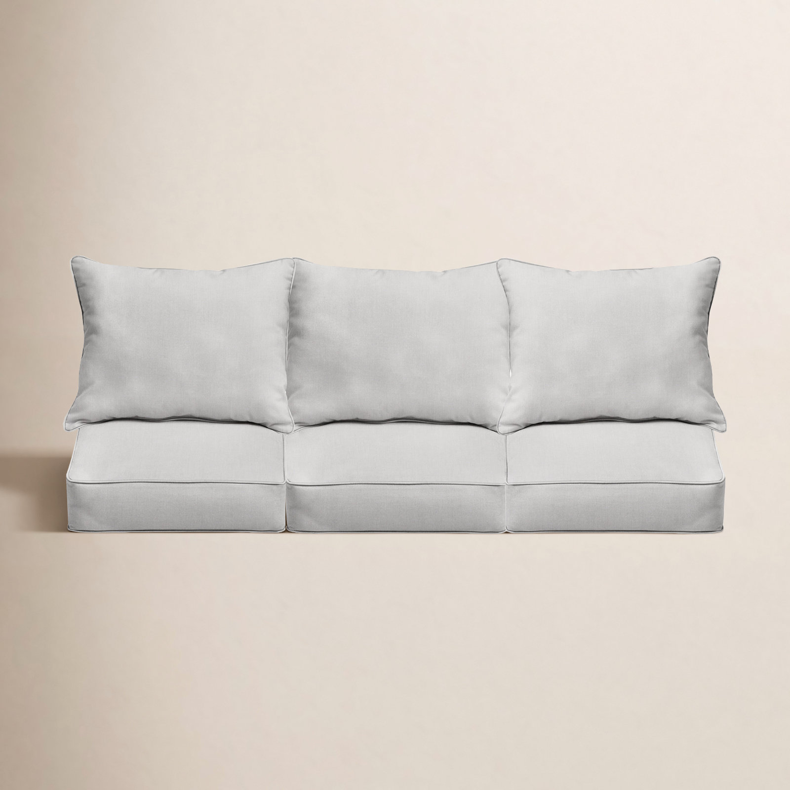 23" Sunbrella® Seat and Back Cushion, Cast Pumice Sunbrella® Plainweave