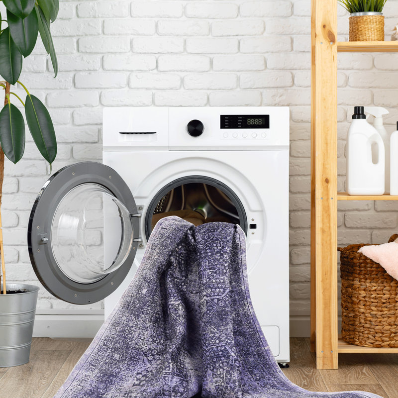 Machine Washable 2X3 Area Rugs, Low-Pile, Non-Slip, Stain , For Bedroom, Dining Room - Anthracite Rugs 2'X3', Foldable, Kitchen, Living