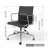 Ashvina Genuine Leather Ergonomic Office Chair with Aluminum Frame-433789651-439803989