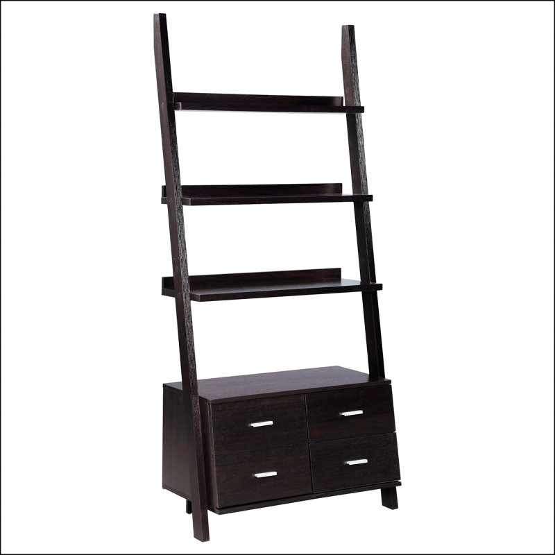 5-Shelf Storage Ladder Bookshelf