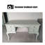 Bureau blanc rectangulaire en bois massif