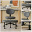 Chaise de bureau ergonomique à pieds croisés multi-positions pour adultes, fauteuil pivotant de méditation et de TDAH avec support pour le dos et base roulante