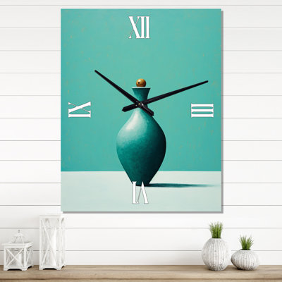 Turquoise Tenpin - Bowling Wall Clock Oversized