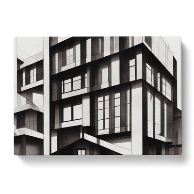 Desirable Modern Architecture - Wrapped Canvas Print