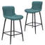Ensemble de 2 tabourets de comptoir de 26 pouces, tabouret de bar moderne en similicuir, tabourets de bar à hauteur de comptoir, tabourets de bar à hauteur de comptoir-488619903