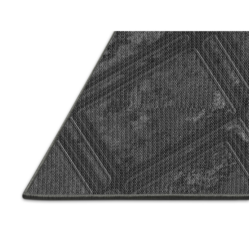 Tapis noir à motifs géométriques, Rectangle 2 pi x 4 pi