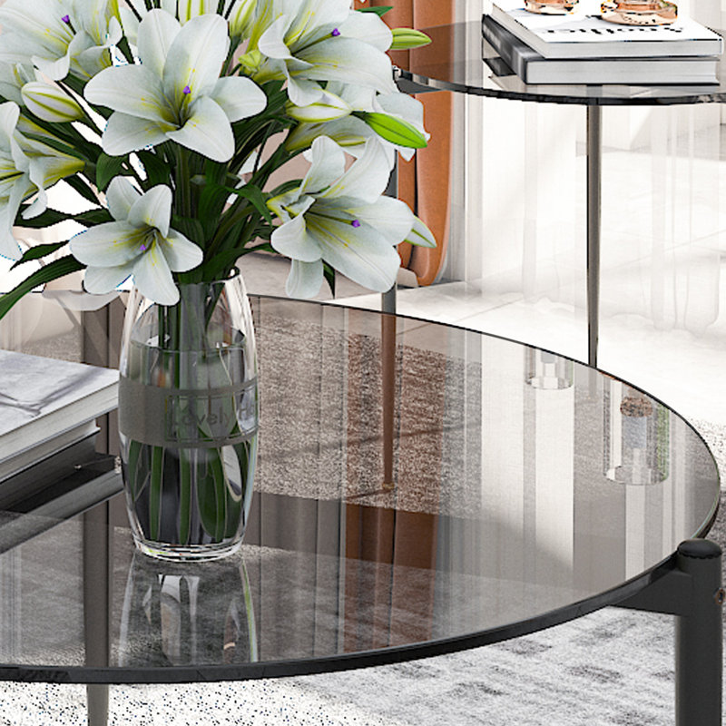 Jaquia Three Leg Coffee Table, Grey