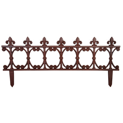 14.3'' H x 32.1'' W Rust Metal Lawn Edging