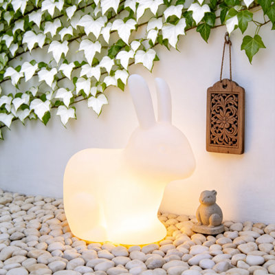 Solar Powered Rabbit Light Outdoor Landscape Lamp