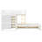 Full Over Full Modern Bunk Bed With Built In Closet And 7 Storage Drawers-415632145