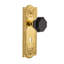 Meadows Plate with Decorative Keyhole and Waldorf Black Door Knob-27578295